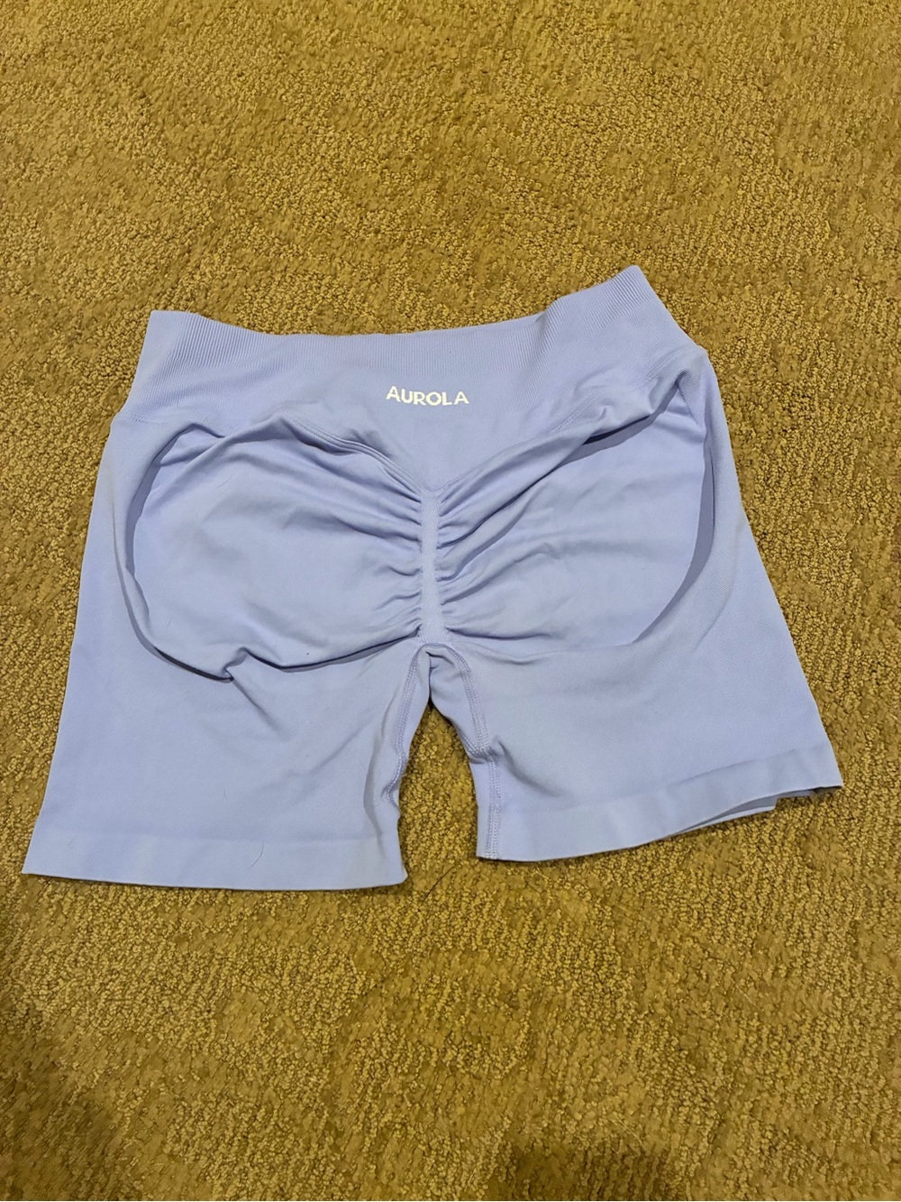 Women’s Aurola Lavender High-Waist Scrunch Athletic Shorts